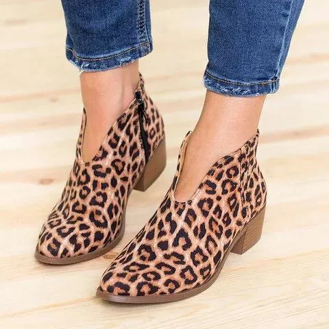 Women’s V-Cut Ankle Boots | Stylish Design, Comfortable Fit, Perfect for Everyday Wear