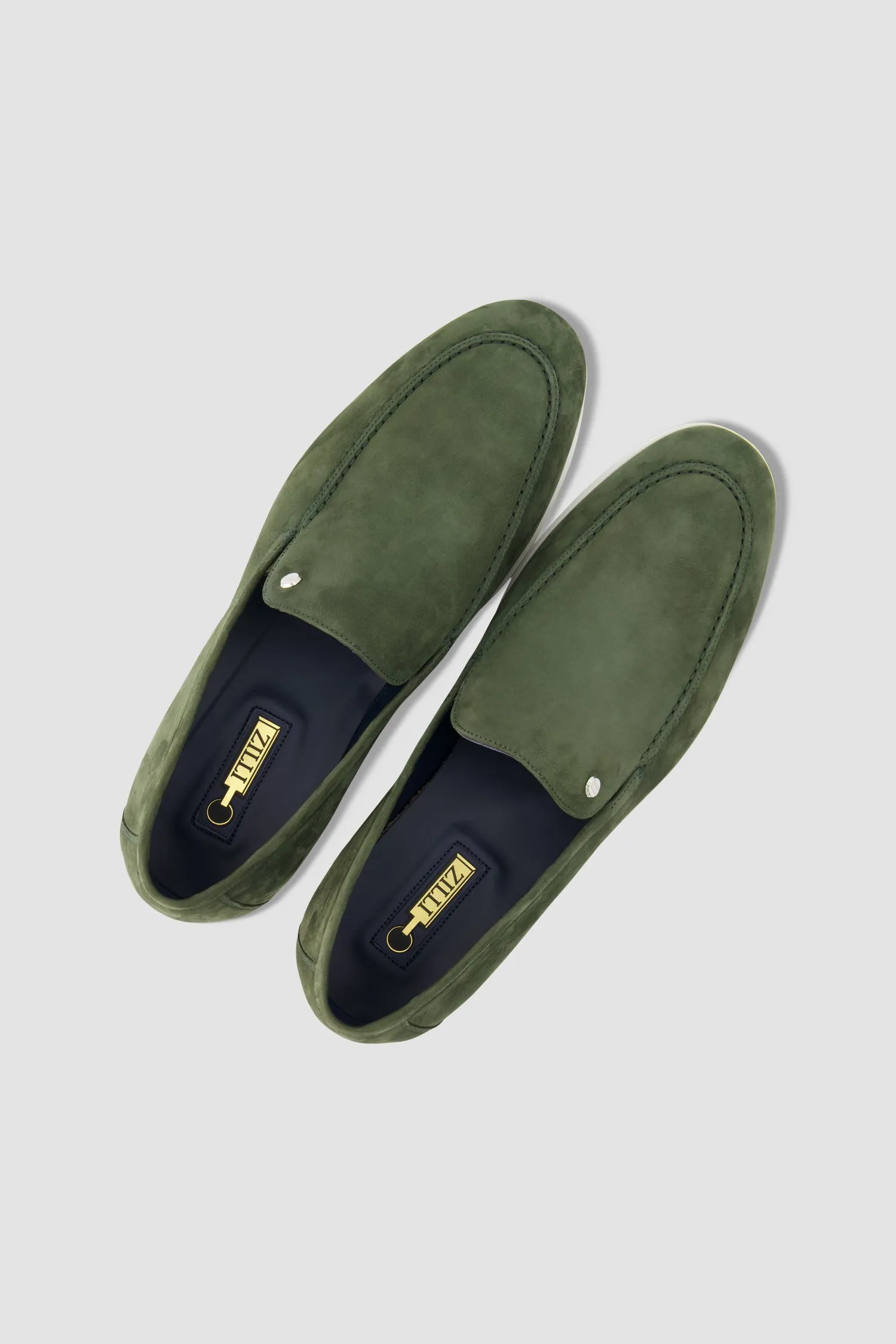 Zilli Green Suede Calfskin Loafers